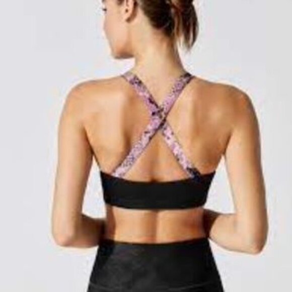 Carbon38 Contour Sports Bra in Pink Snake Ombre size XL NWT - Picture 3 of 7